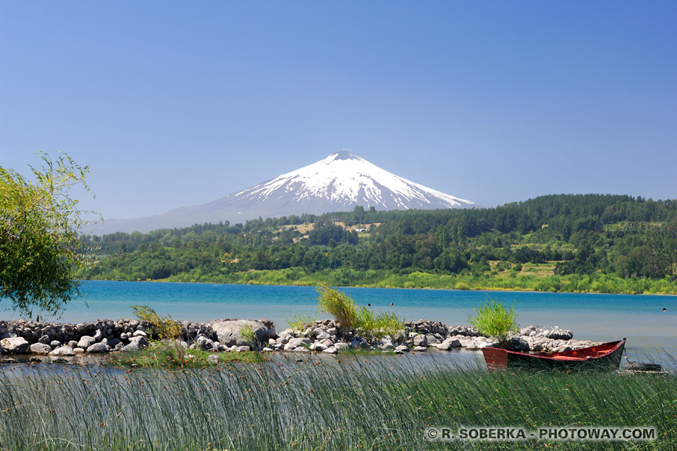 Images et photos de paysages du Sud du Chili photo du lac Villarica photothÃ¨que 