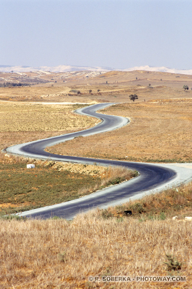 Photo d'une route sinueuse Images photos de routes sinueuses à Chypre