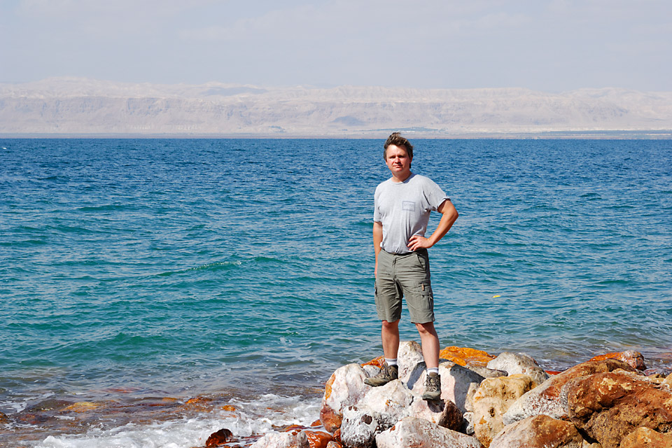 Richard Soberka by the Dead Sea in Jordan
