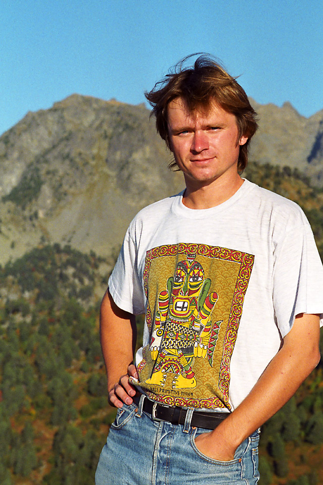 Richard Soberka in the Alps in France