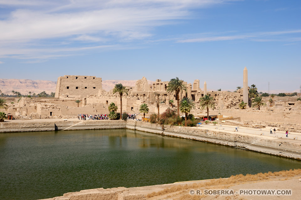 Karnak sacred lake Karnak sacred lake