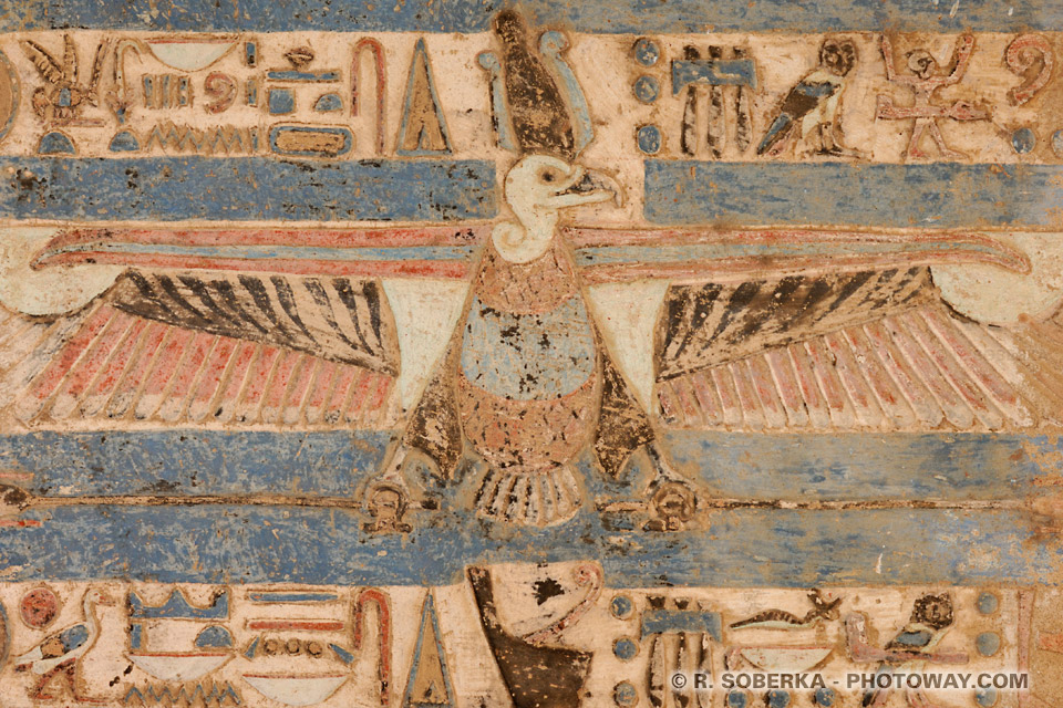 Nekhbet at Kom Ombo Temple Nekhbet at Kom Ombo Temple