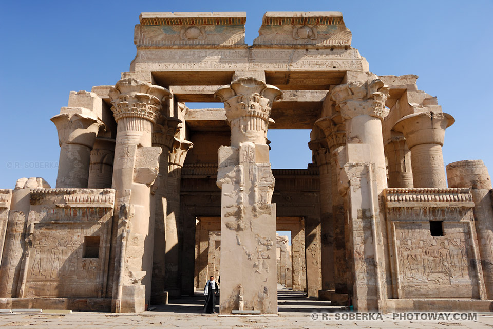 Kom Ombo Temple double entrance Kom Ombo Temple double entrance