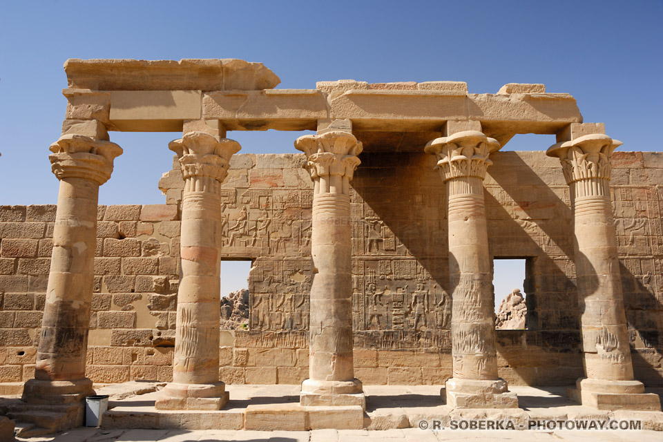 Nectanebo I pavilion columns Nectanebo I pavilion columns