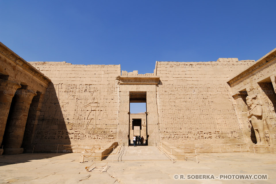 second pylon of Ramses III's temple second pylon of Ramses III's temple