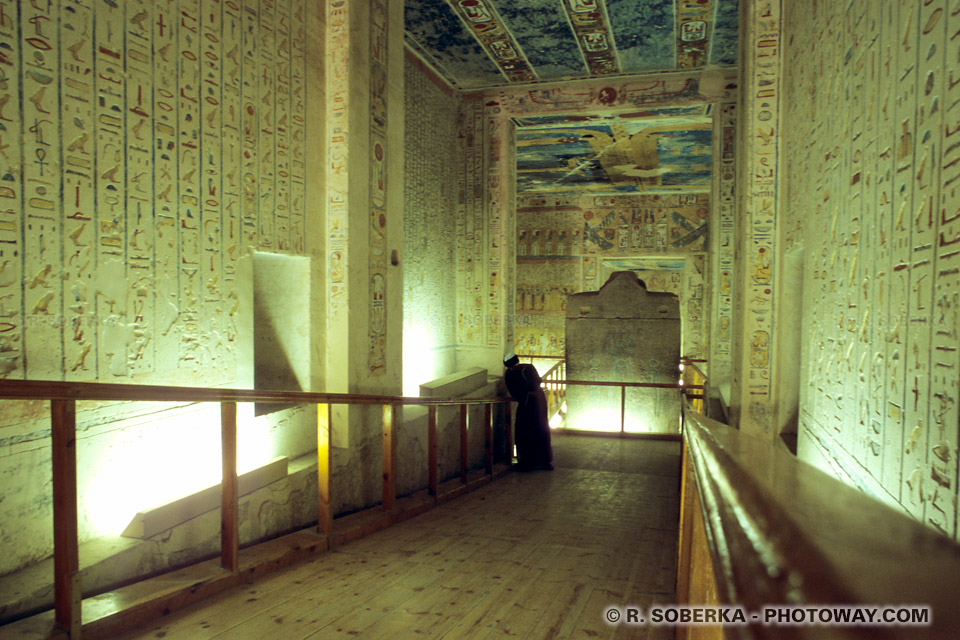 sarcophagus of Ramses VI in his tomb sarcophagus of Ramses VI in his tomb