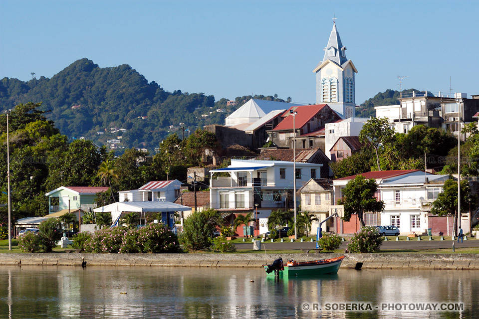 Town of Le Robert in Martinique