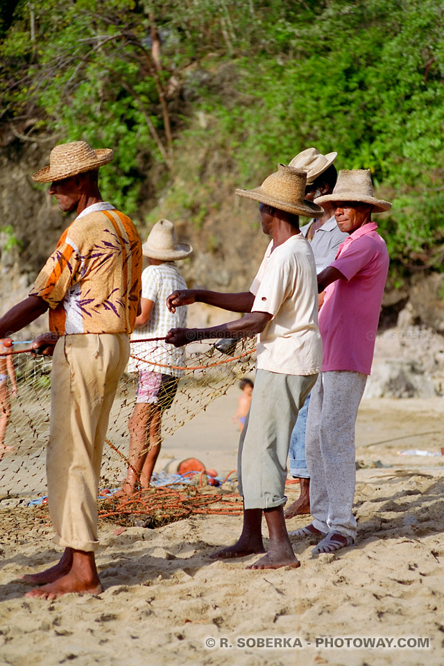 Martinican men fishermen photos