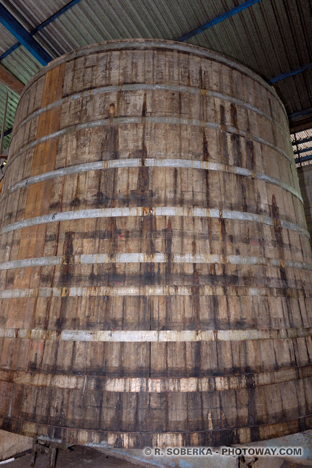Rum vat - old rum production
