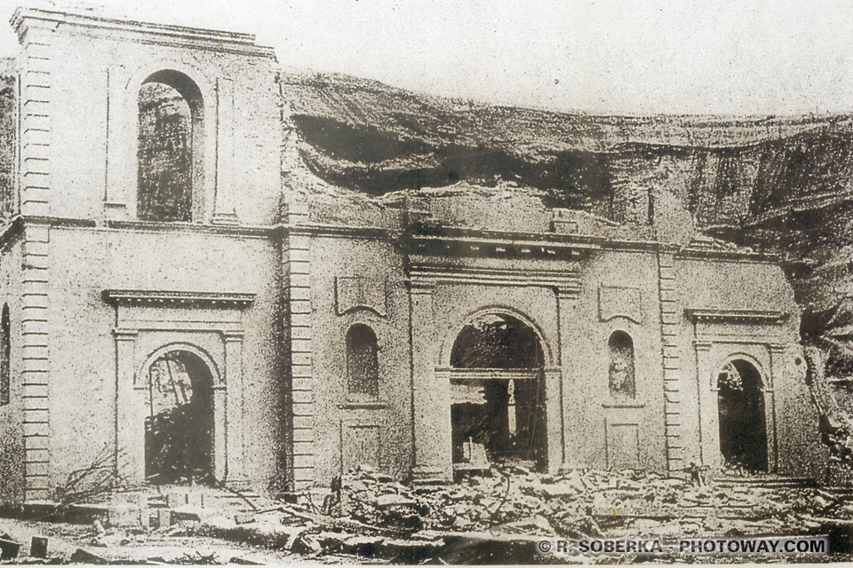 Ashes and debris of the Cathedral of Saint-Pierre