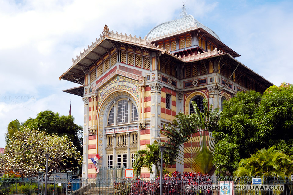 Schoelcher Library in Fort-de-France, Martinique