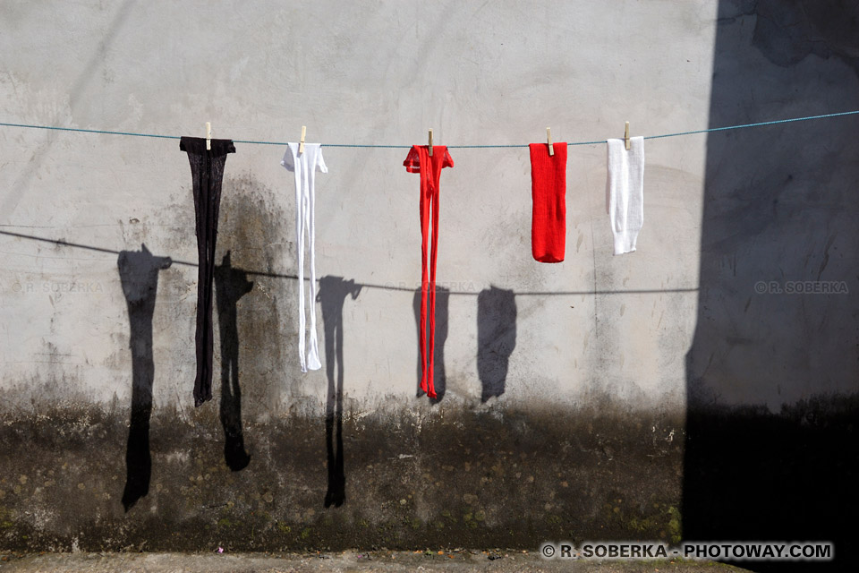 tights drying