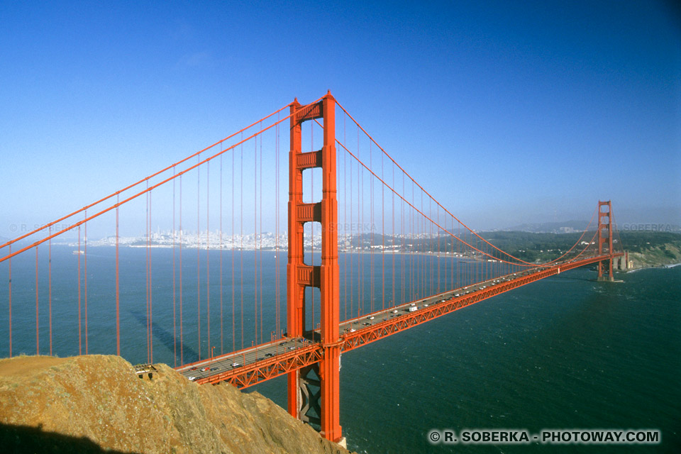 San Francisco Bridge: the Golden Gate Bridge