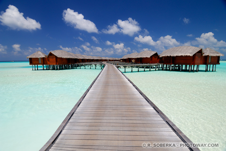 Jetty to Bungalows and Lagoon