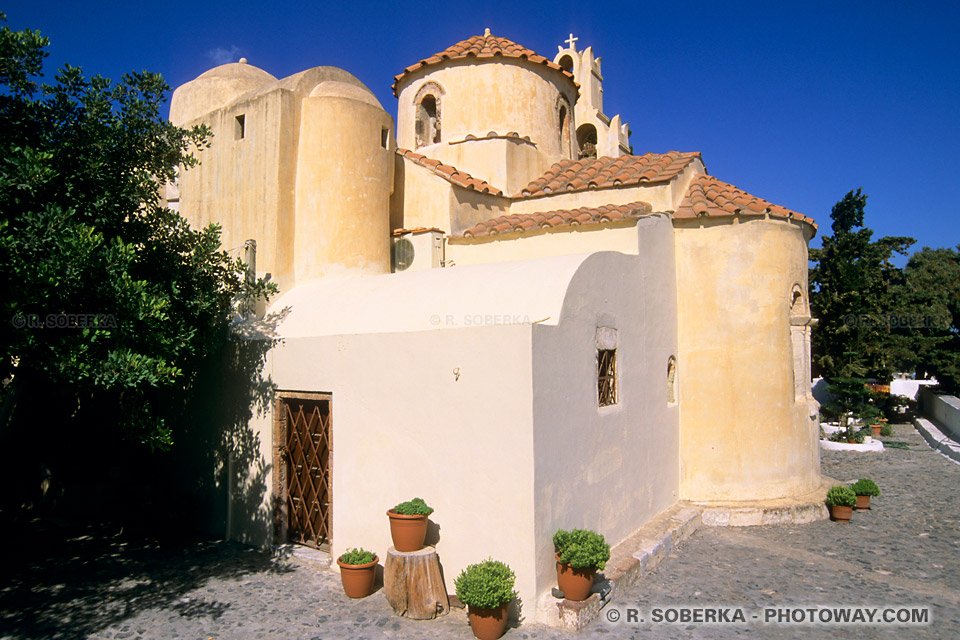 Byzantine church in Santorini Panagia Episkopi