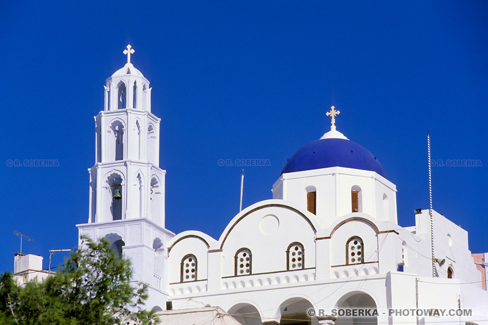 Pyrgos bell towaer Santorini