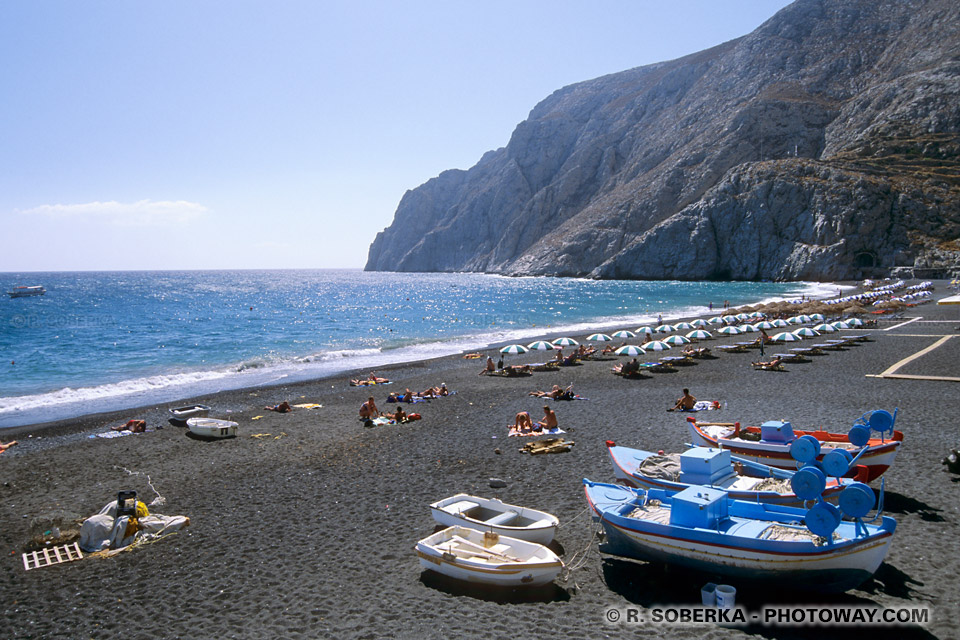 Photos of the beaches of Santorini