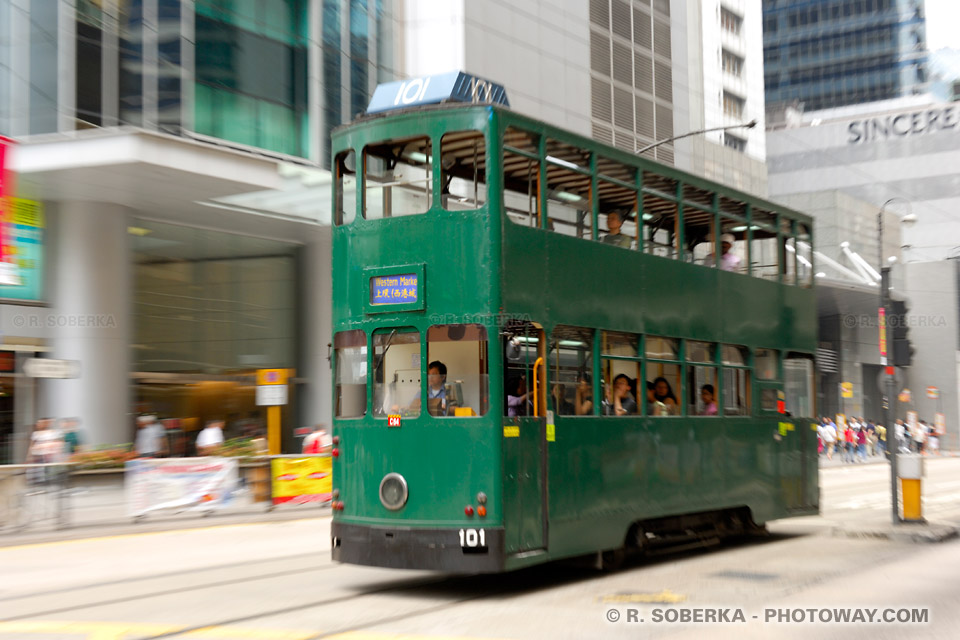 Photos de tramway a Hong Kong