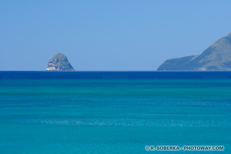 Rocher du diamant en Martinique