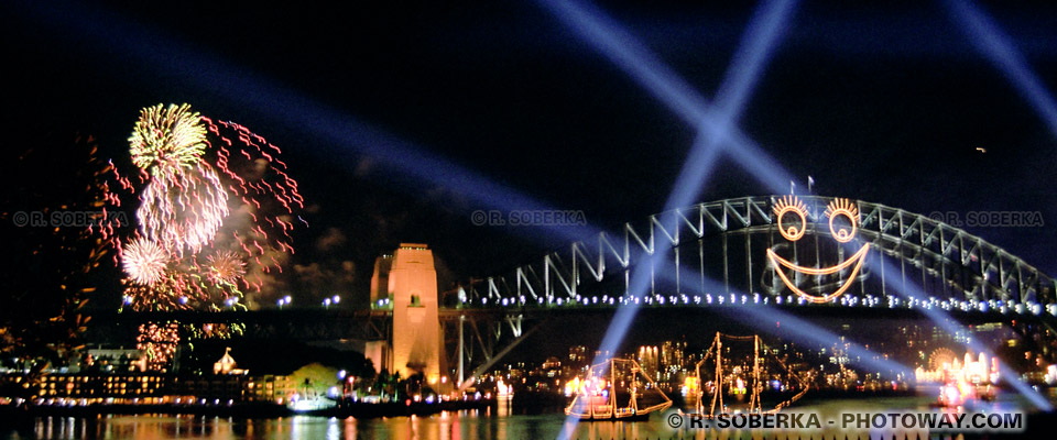 Feu d'artifice du nouvel an 2000 à Sydney