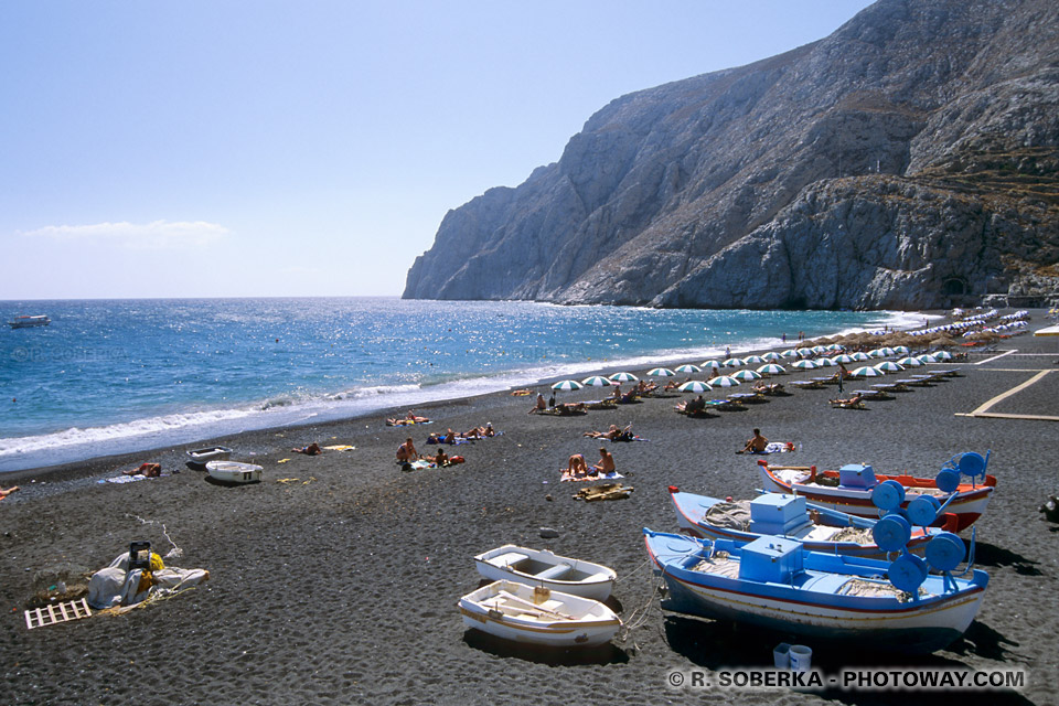 Photos des plages de Santorin