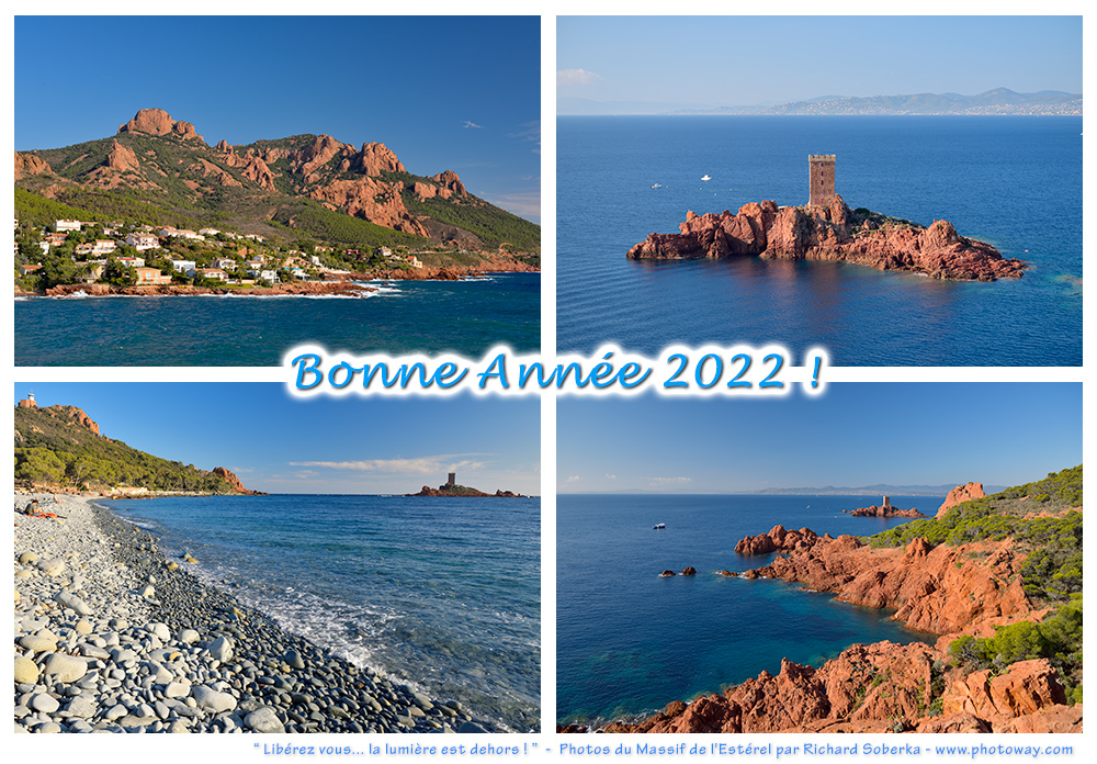 Carte de Voeux bonne année 2022 photoway