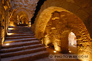 Photos des couloirs de la forteresse Qalaat al Rabad