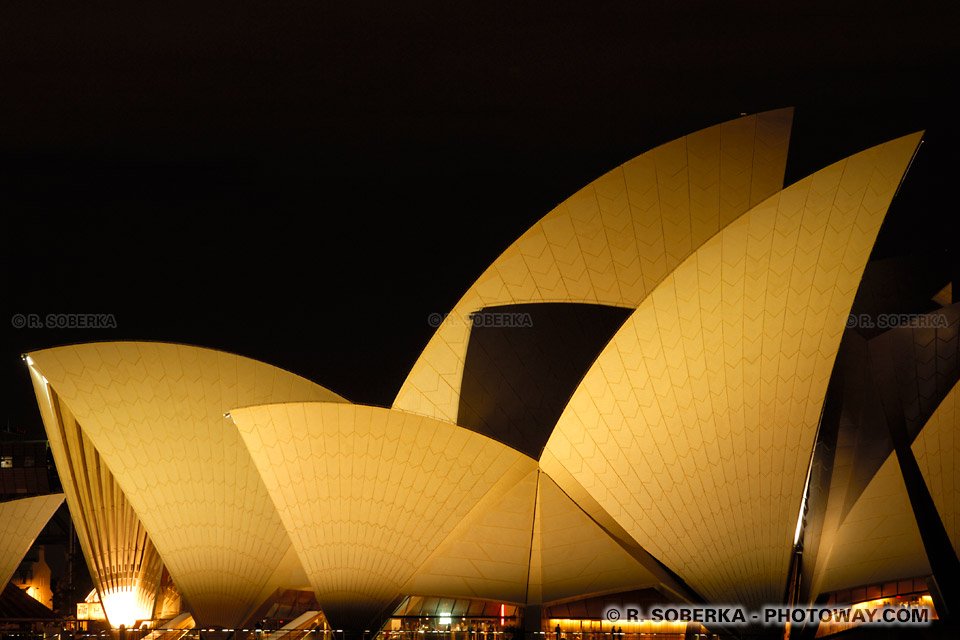 Photo du graphisme de l'Opéra de Sydney photo Graphisme en Australie