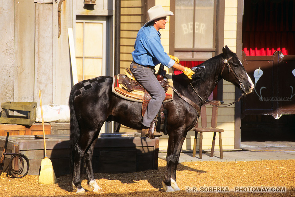 Photos de cowboys de western : photo d'un cowboy du Far West Américain