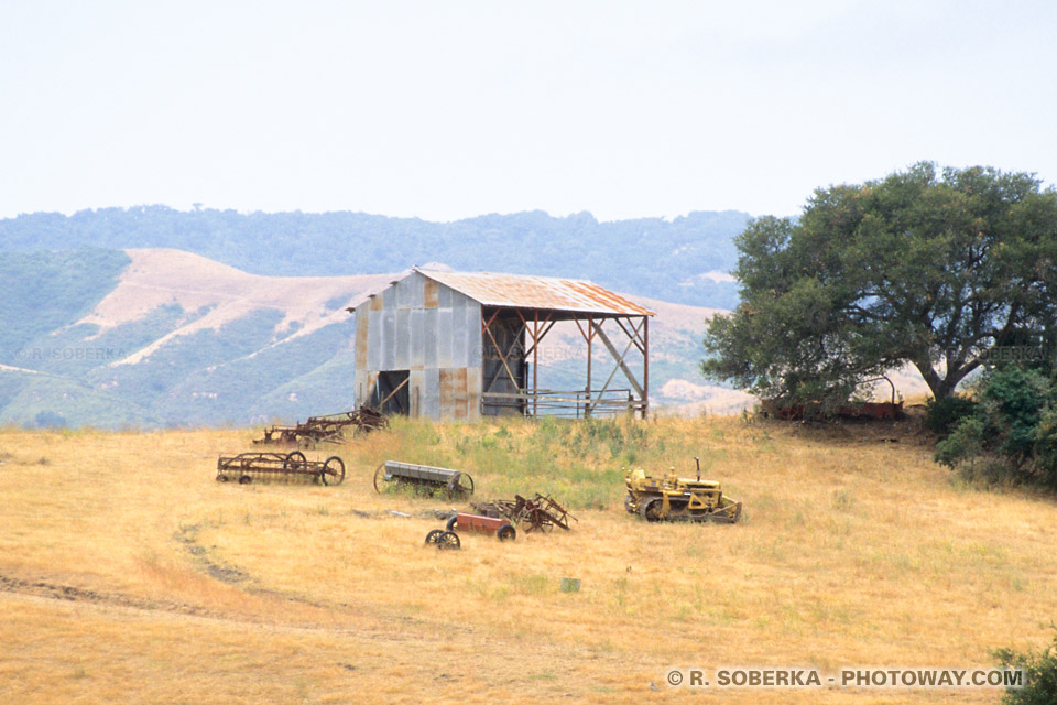Image de l'Amérique des années 60 : Photos de ferme en Californie