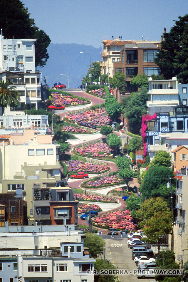 Photos du Russian Hill - photo de Lombard Street San Francisco Californie