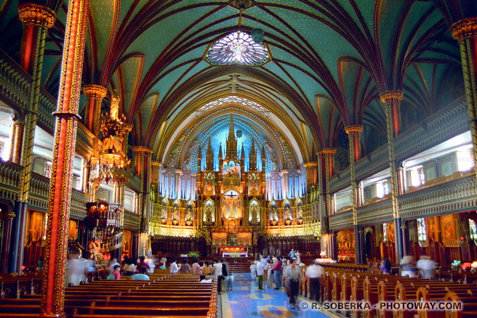 Photo de la Basilique Notre-Dame photos à Montréal au Canada