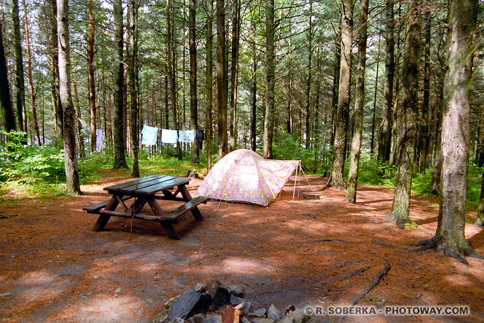 Photos du camping au canada - photo parc Algonquin au Canada