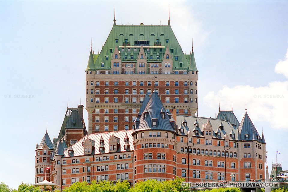 Photo du Château de Frontenac à Québec photos au Canada