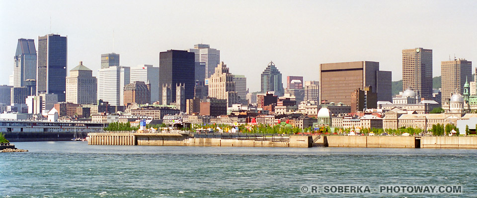 Photos de Montréal : photo du fleuve Saint-Laurent au Canada