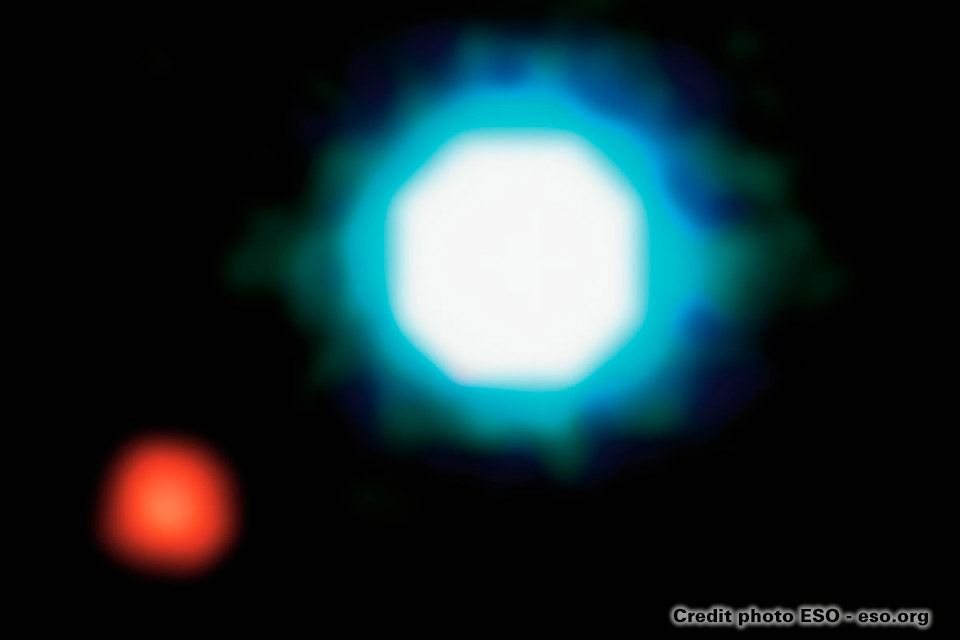 Exoplanète image d'exoplanètes par le télescopes VLT au Chili