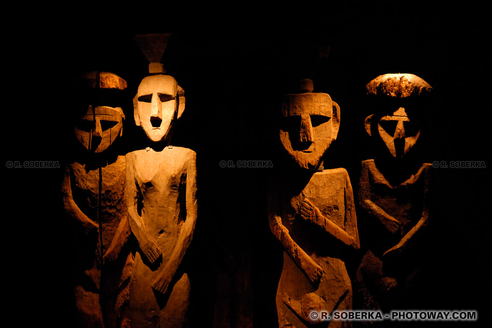 Photos de statues de l'Art précolombien en photo 
