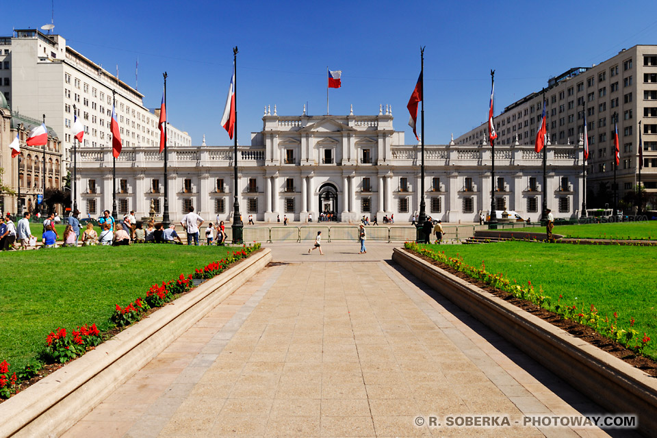 Photos de La Moneda : photo du palais de la Moneda à Santiago au Chili