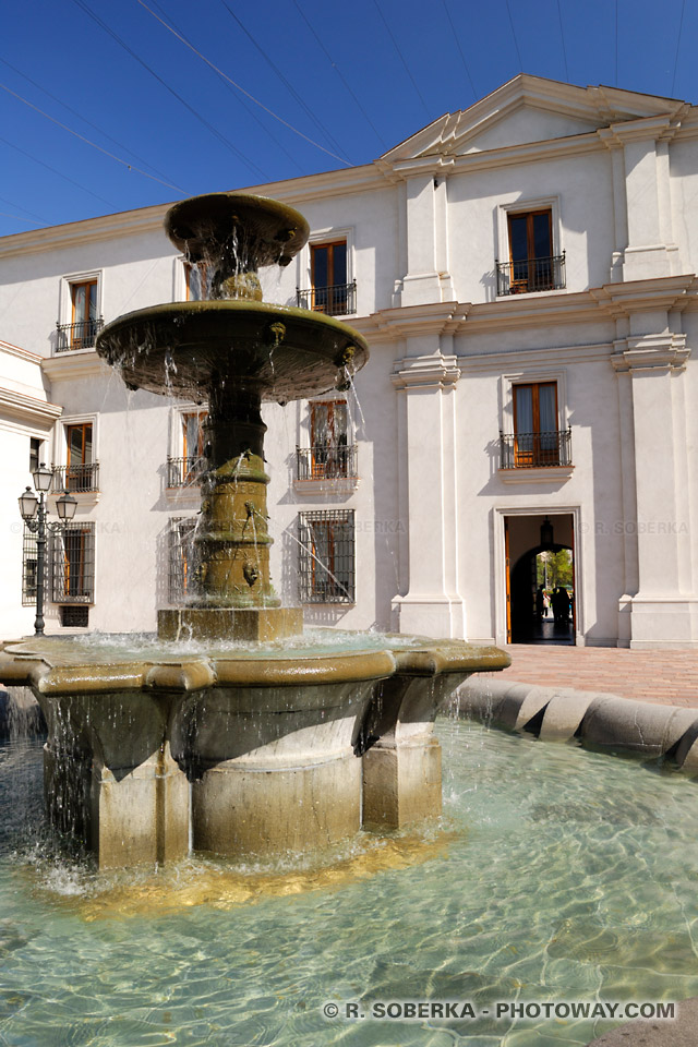 Image de la visite du palais de la Moneda à Santiago du Chili