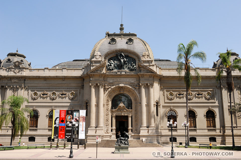 Photo du Musée des Beaux-Arts de Santiago au Chili