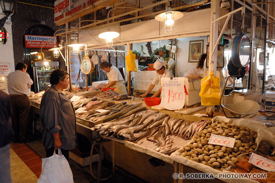 Photo du marché de Santiago : Guide touristique en images au Chili