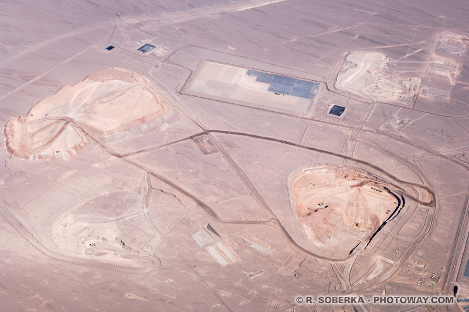 Photos de mines : photo d'une mine de lithium au Chili