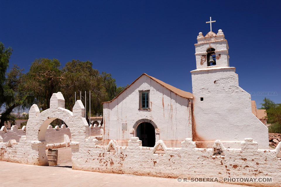 Photos de l'église de San Pedro de Atacama au Chili