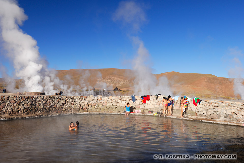 eau chaude des geysers - Photos des Geysers del Tatio au Chili