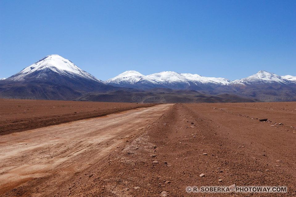 Photos de champs de mines au Chili dans le désert d'Atacama