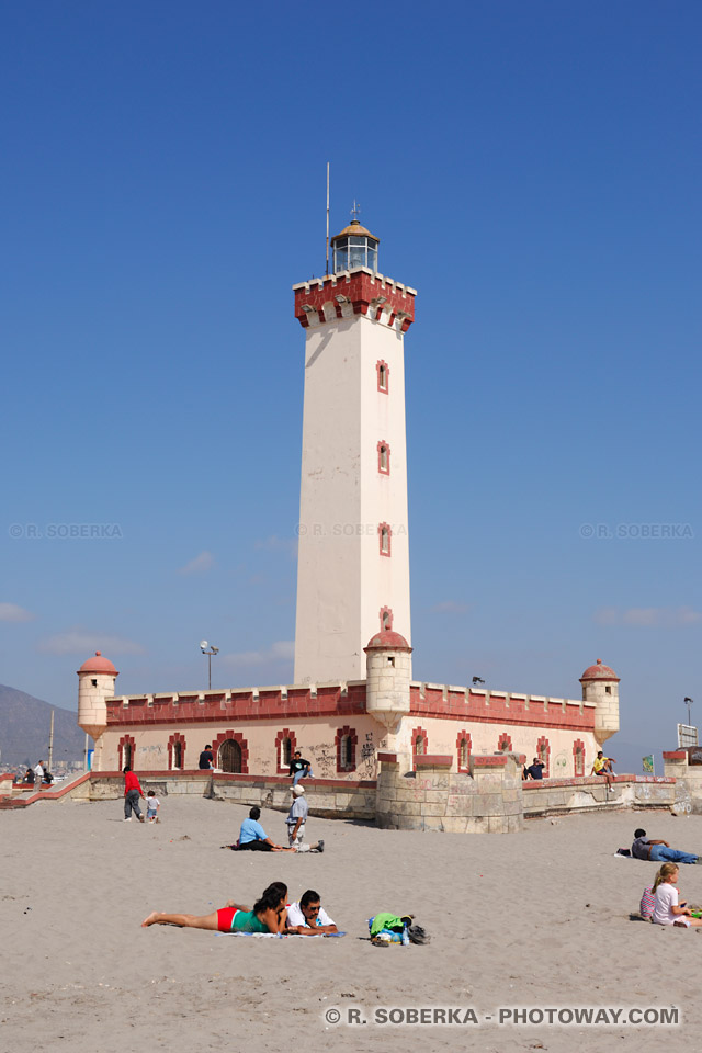 Phare au Chili photo du phare de la ville de La Serena au Chili