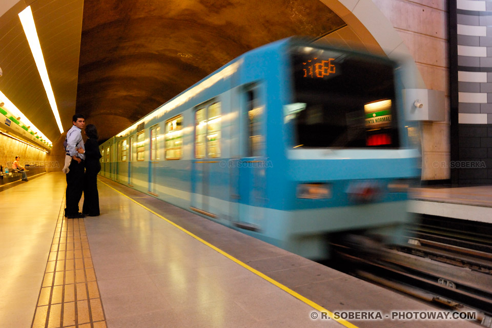 Photos du métro de Santiago photo d'une rame de métro