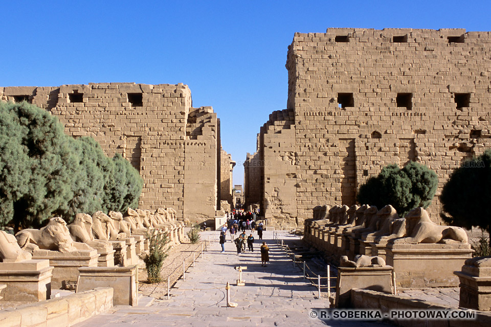 Photos de Karnak en Egypte photo visite de Karnak guide touristique