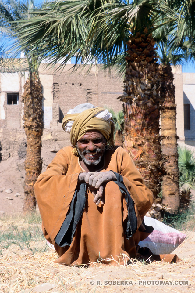 turban porté par un Egyptien à Louxor