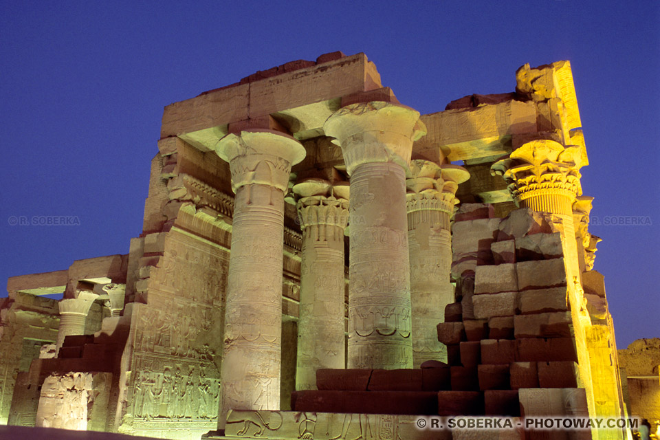 Photos du temple de Kom Ombo photo guide touristique en Egypte